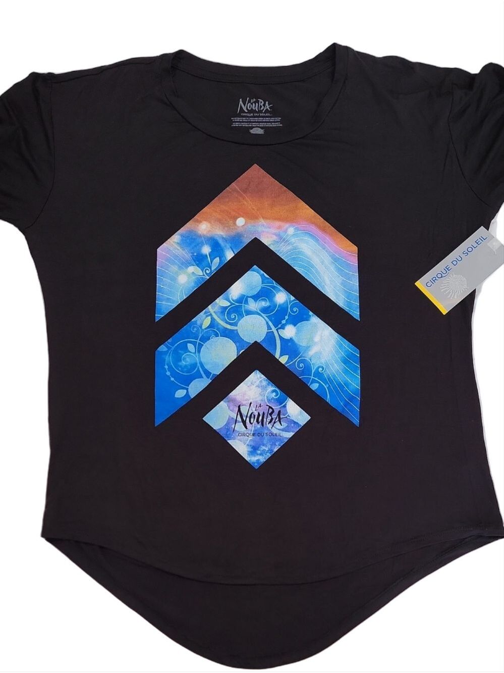 Cirque du Soleil La Nouba Women's Black Graphic Souvenir Tee Size XL NWT